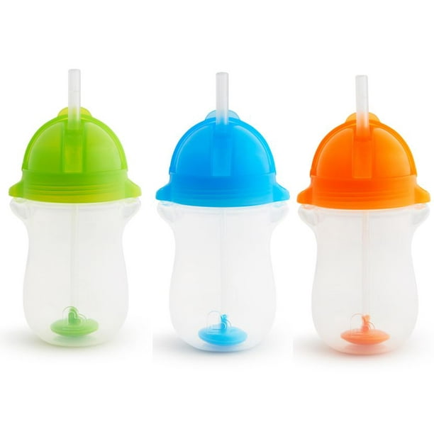Product of Munchkin Any Angle Click Lock Weighted Straw Cup, 3 pk