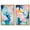 Gold Frame, variant on Hues of Serenity Canvas Print Sunset Pink Wall Decor Set by Art Remedy, Gallery Wrapped, 16 x 24