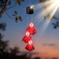 thumbnail image 4 of Halloween Solar Wind Chime Lights, Hanging Ghost Pumpkin Skull Decorative Lantern, Outdoor Garden Yard Porch Holiday Display, Haunted House Fall Festival Seasonal Decorative Lighting, 4 of 7
