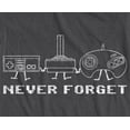 thumbnail image 2 of Never Forget Gaming Controllers Retro Vintage Old School T-Shirt, 2 of 9