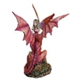 thumbnail image 3 of Ebros Amy Brown Elf Fire Fairy with Red Dragon On Wood Logs Seesaw Statue 8.5" H, 3 of 10