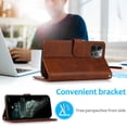 thumbnail image 3 of Étui 2-en-1 Compatible avec Apple - Style Portefeuille Flip Étui - Support Antichoc PU+TPU (Rouge, iPhone15 Pro), 3 of 11