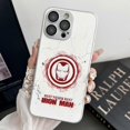 thumbnail image 1 of Funda para iPhone 16 Pro Max, diseño de Pantera Negra, con borde suave y protección integral para iPhone 14 Pro, Iron Man., 1 of 4