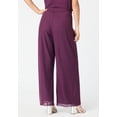 thumbnail image 2 of Roaman's Women's Plus Size Mesh Overlay Pant, 2 of 3