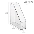 thumbnail image 4 of Carpeta organizadora de archivos mDesign Slim Vertical Clear, 4 of 9