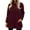 2# Wine, variant on Huankd Fleece Sweatshirts for Women Mock Turtleneck Fall Winter Warm Sweater Plus Size Tunic Pullover Tops with Pockets Dark Purple S