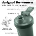 thumbnail image 4 of Fit & Fresh Shaker Bottle, Leak Proof 24 oz Sports Blender Bottle for Supplement Shakes, Sage Green, 4 of 7