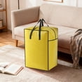 thumbnail image 7 of Fwttom Heavy Duty Moving Bags, Extra Large Waterproof Yellow Storage Bags with Zipper & Reinforced Handles, Storage Containers for Seasonal Clothes Bedding Quilt Packing, 7 of 7