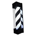thumbnail image 3 of Poste de barbero con luz giratoria, rayas, luz de pared, letrero giratorio para peluquería M, 3 of 9