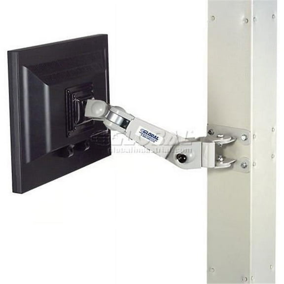 Fixed Height LED & LCD Flat Panel Monitor Arm with VESA Mounting Plate, Beige