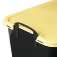 thumbnail image 5 of Life Story 55 Qt Stackable Storage Bin, Heavy Duty Lidded Container, Black/Yellow, 6 Pack, 5 of 10