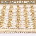 thumbnail image 3 of Findosom 3pc Braided Kitchen Rug Set, Non Slip Stain Resistant Washable Kitchen Runner Rugs, Low Pile Durable Indoor Kitchen Rug and Mat For Sink,Hallway,Entryway 20"x32"+20"x47"+20"x59" Brown, 3 of 8