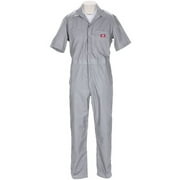 Big Men's Short-Sleeve Poplin Coveralls