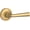 Lifetime Satin Brass, variant on Baldwin PVFEDTRR003 Federal Privacy Leverset - Brass