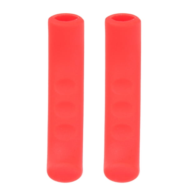 Sywqhk 2 uds. Cubiertas de palanca de freno para patinete, Protector antideslizante para manillar (rojo) Sywqhk Alta Calidad