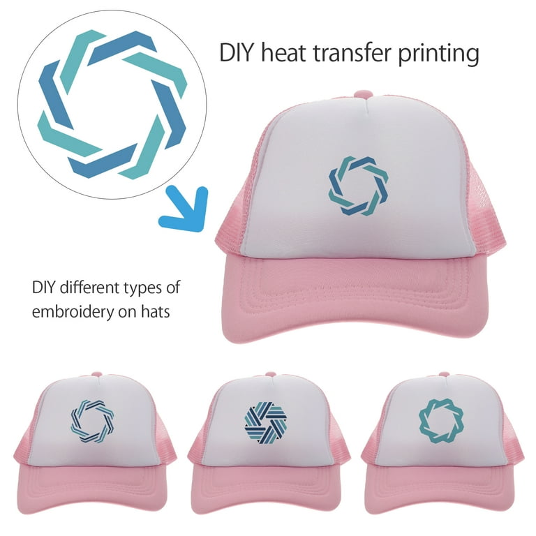 ICOL 5pcs Heat Transfer Baseball Caps Blank Printing Hats Sublimation Baseball Hats, Women's, Size: One Size