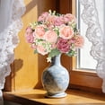 thumbnail image 6 of Moocorvic Artificial Flowers Bouquet for Decoration, Wedding Bouquets for Bride, Silk Floral Arrangements Faux Flowers Home Decor Indoor Vase Floral Table Centerpieces Decor, 6 of 7