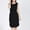 Black, variant on pstuiky Maternity Holiday Dress Summer Solid Color Drop Shoulder Mid-Length Dress Leisure Slim Fit Sleeveless Dresses Pregnancy Clothes