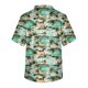 thumbnail image 3 of Men's Short Sleeve V-Neck Summer Print Chest Pocket Care Worker Top L, 3 of 3