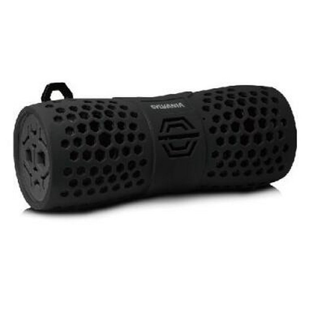 Sylvania SP353 Water Resistant Rugged Bluetooth Speaker BLACK/GREY