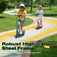 thumbnail image 3 of Zupapa Upgraded Electric Scooter with Removable Seat for Kids Ages 6-12, Ride on UL Certified Motorized Scooters, 60 Mins Ultra-long Battery Life, Up to 10MPH and 155LBS Max Load, Pink, 3 of 11