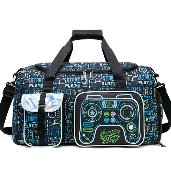 Bolsa deportiva Oruiji, bolsa de lona para niños y niños con compartimento para zapatos