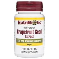 NutriBiotic Grapefruit Seed Extract Tablets 125 Mg, 100 Count, with Bioflavonoids