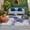 Blue, Navy, White, variant on Black Gray Palm Leaves Outdoor Rug for Patio/Deck/Porch, Non-Slip Large Area Rug 4 x 6 Ft, Summer Tropical Botanical Retro Indoor Outdoor Rugs Washable Area Rugs, Reversible Camping Rug Carpet Runner
