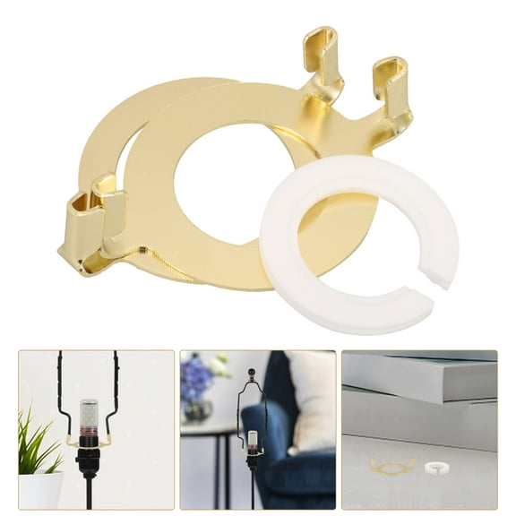 HEMOTON 2 Sets  Lamp Shade Adapter Ring  Lampshade Converter Ring Light Shade Replacement Parts