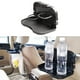 thumbnail image 5 of Organizador plegable portátil del tenedor de la botella de la taza de la bandeja del asiento trasero del coche, bandeja de la comida / de la comida / Gris Soledad Bandeja de comedor plegable con respaldo para automóvil, 5 of 8
