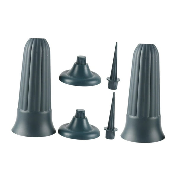 Florero compacto para tumba de cementerio, recipiente ligero, accesorios fáciles de usar con base de estacas