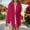 Hot Pink, variant on Womens Button Down Shirts Linen Cotton Gauze Tops Loose Fit Boyfriend Shirts for Women Fall Button Down Shirts Purple L