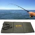 thumbnail image 2 of Carp Fishing Unhooking Mat with Baiting Needle Foldable Padded Landing Mat, 2 of 19