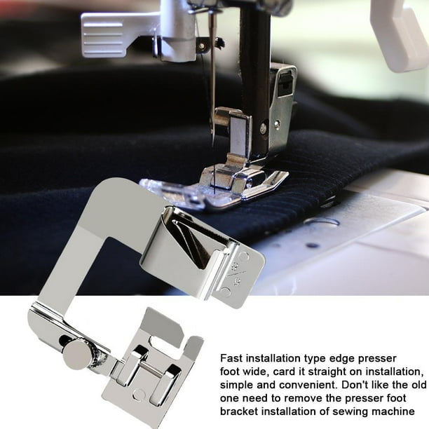Prensatelas para máquina de coser doméstica multifuncional Pies con dobladillo enrollado (6/8)