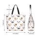 thumbnail image 5 of Fotbe Bulldog Face Bolsa Tote Estética de Lona con Estampado para Mujer - Bolsa Reutilizable de Hombro Casual para Vacaciones, Compras, Trabajo y Gimnasio, 5 of 8