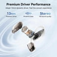 thumbnail image 3 of Open Ear Bluetooth Earbuds, Wireless Earbuds with Real-Time Translation, Rich Sound, Clear Calls, 50H Playtime, Bluetooth 5.4, IPX5 Lightweight Ear Hook Earbuds for Travel, Running, Sports & Work, 3 of 10