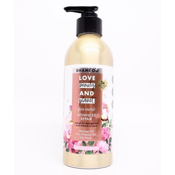Love Beauty and Planet Pure Nourish Advanced Repair for Damaged Hair Pump Shampoo - 10.5 fl oz
