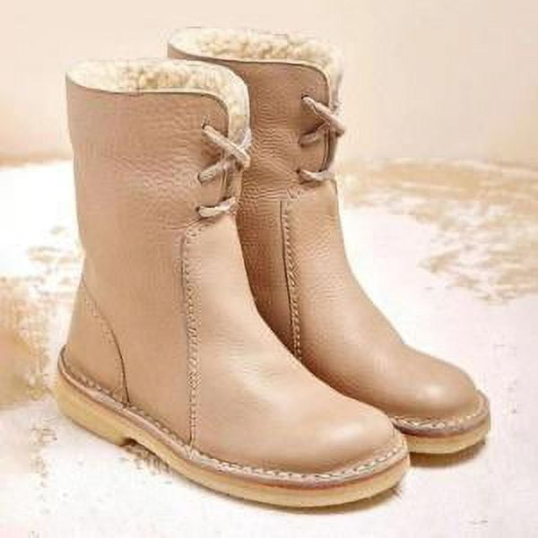 Botas Martin de algodón informales para mujer, de invierno, de talla grande 43, estilo europeo y americano, combinables con todo