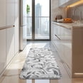 thumbnail image 4 of Gray Pioneer Flower Pattern Kitchen Rug Mat,Kitchen Runner Rugs Non Skid Washable,Decorative Kitchen Floor Mats for Kitchen,Sink,Laundry,17"x47.2", 4 of 7