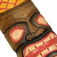 thumbnail image 4 of Zeckos 12 inch Wood Multicolor Tiki Mask Wall Hanging Art Set of 10 TM3DWT, 4 of 8