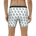 thumbnail image 2 of Men's Boxer Briefs, anchor cute print Soft and Breathable Mens Underwear Boxer Briefs With Widen Waist, 2 of 5