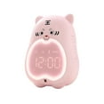 thumbnail image 1 of GUOOL Loviver LED Alarm Clock Sleep Training Bedside Nap Timer for Teens pink, 1 of 9
