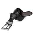 thumbnail image 2 of Cinturón Steve Madden vestido casual de cuero negro/marrón para hombre 42, 2 of 6