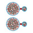 thumbnail image 2 of Pendientes colgantes con Pendientes bohemios Joyería redonda ligera Estilo vintage rojo azul Yuyangstore Aretes colgantes con cuentas, 2 of 8