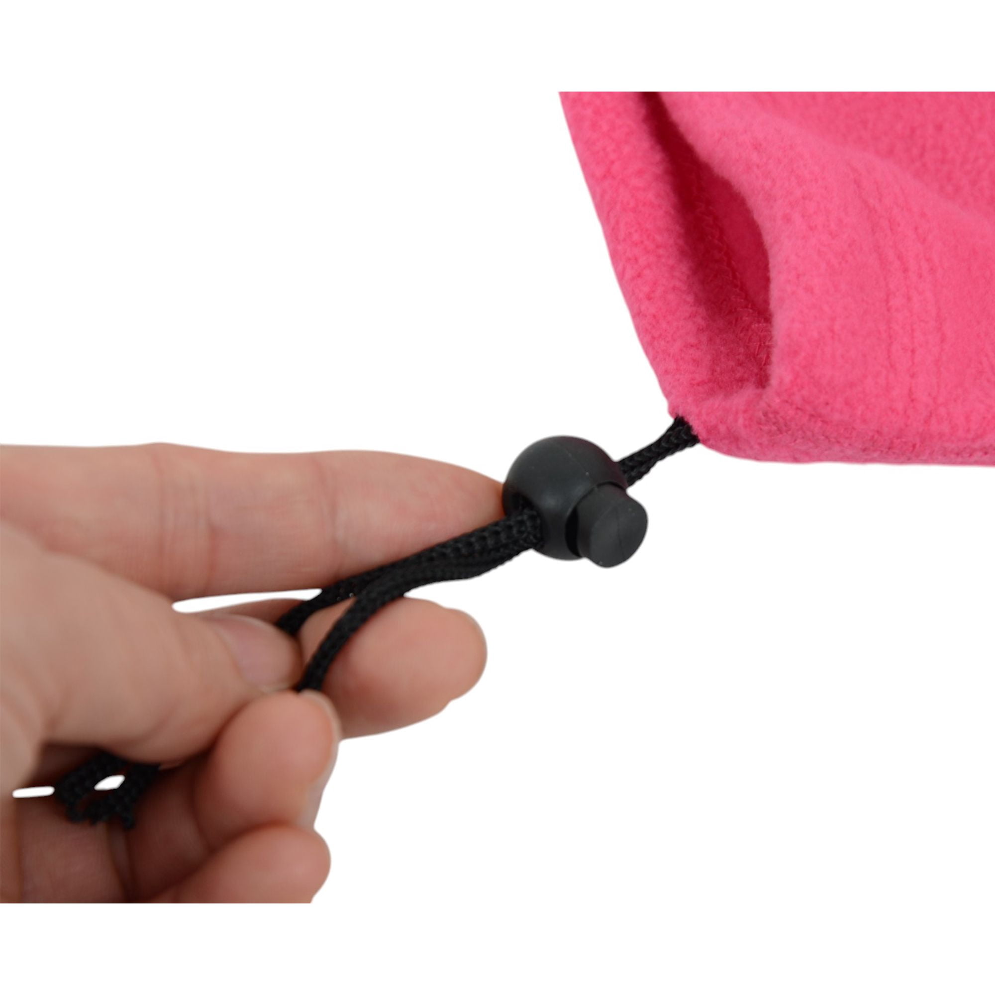 Winter Neck Warmer Fleece Gaiter Neck Cover Balaclava Outdoor Windproof Face Cover Mask for Women Men- Hot Pink