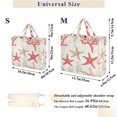 thumbnail image 2 of FORMRS Womens Corduroy Tote Bag Crossbody Shoulder Handbag with Pocket, Brown Starfish, 2 of 7