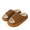 Coffee color, variant on Women’s Warm Plush Lined Indoor Outdoor House Slippers, Open-Toe Slip-On Memory Foam Slides, Fuzzy Cushioned Anti-Slip Sole Winter Comfort Footwear, Cozy Christmas Holiday Gift Idea for Her