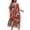 Wine#1, variant on HAJWOH Hawaiian Muumuu Dress for Women Tropical Print Cotton Loose Fit Moo Moos Casual Lounge Wear