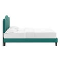 thumbnail image 5 of Modway Juniper Channel Tufted Performance Velvet Full Platform Bed in Teal, 5 of 7