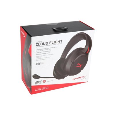Buy Hyperx Cloud Flight Wireless Gaming Headset 30 Hour Battery Life Immersive In Game Audio Intuitive Audio And Mic Controls Led Lighting Effects Works With Pc Ps4 Online In Italy